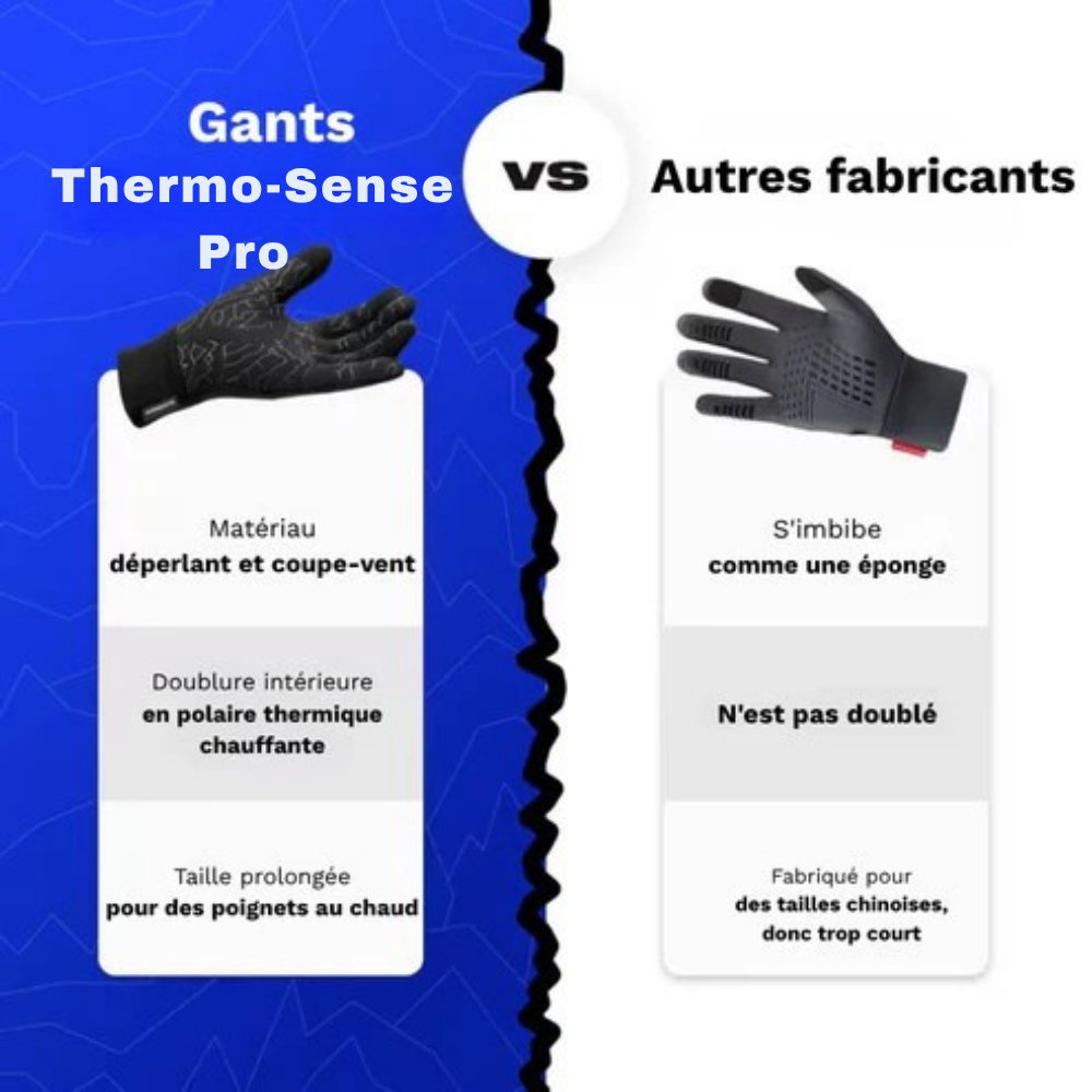 Thermo-Sense Pro | Gants termo-tactiles d'hiver