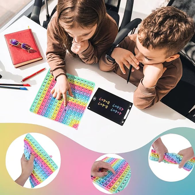 Boardtoy - Jeu de Pratique des Tables de Multiplication 12x12 Portable