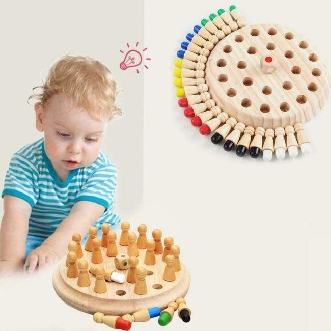 WoodJoy™ - jeu d'échecs à mémoire couleur