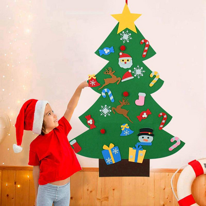 Wizico™ | Jeu de décoration d'arbre de noël en feutre pour enfants