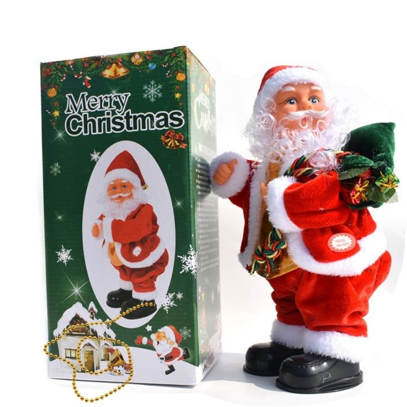 Santa Rise™ | Père Noël électrique grimpant sur Une échelle de Corde