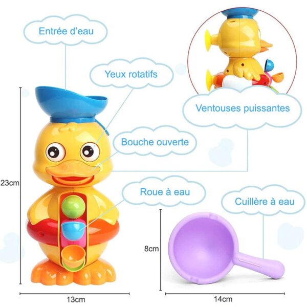 HYDRODUCK™ - Canard de bain à roue hydraulique