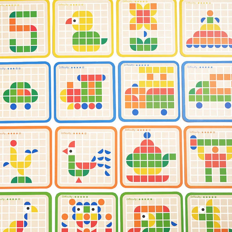 Woods™ - Animation éducative - Puzzle à motifs en bois