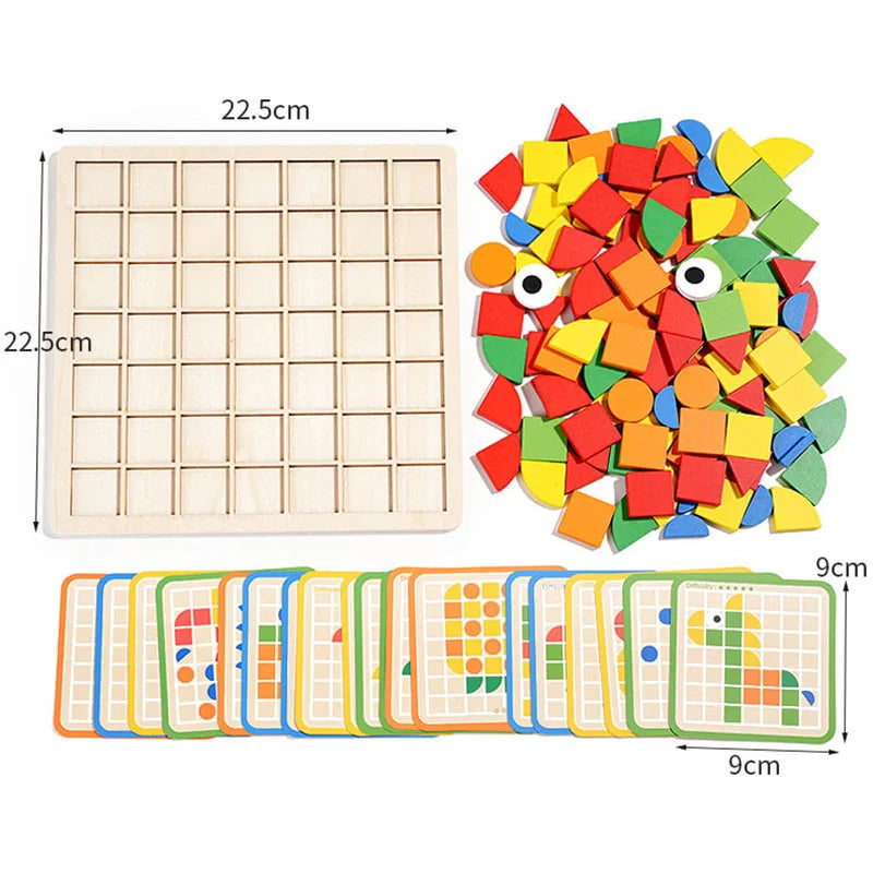 Woods™ - Animation éducative - Puzzle à motifs en bois