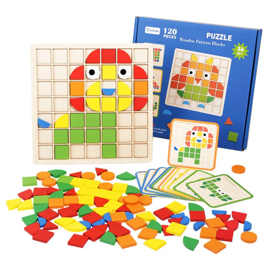 Woods™ - Animation éducative - Puzzle à motifs en bois