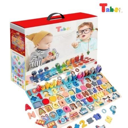Tabs™ - Puzzle éducatif alphanumérique